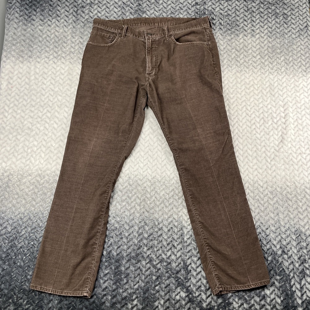 Vintage Gap Pants Mens 36x30(31") Brown Corduroy Straight Cords Y2K